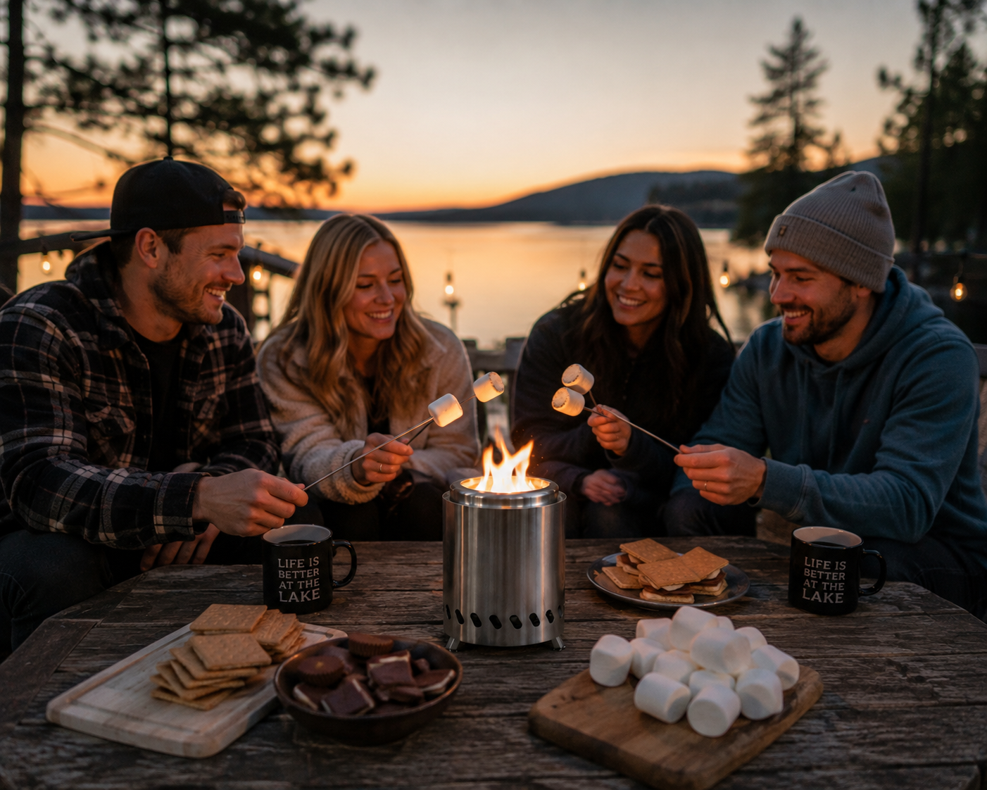 Portable Wood Burner Stove | Stainless Steel Smokeless Fire Pit