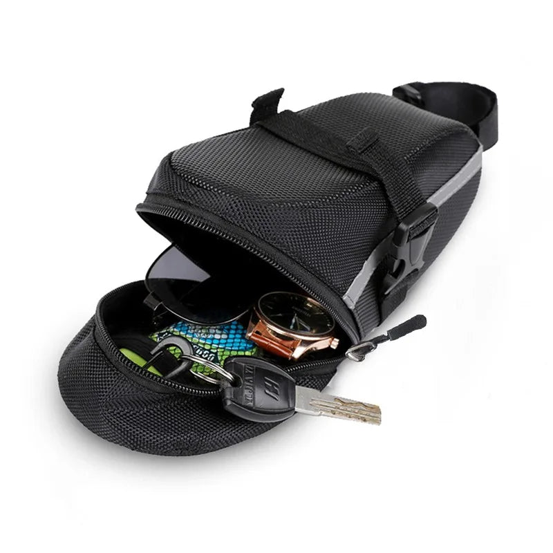 Waterproof Bike Saddle Bag | Compact Cycling Tool Pouch