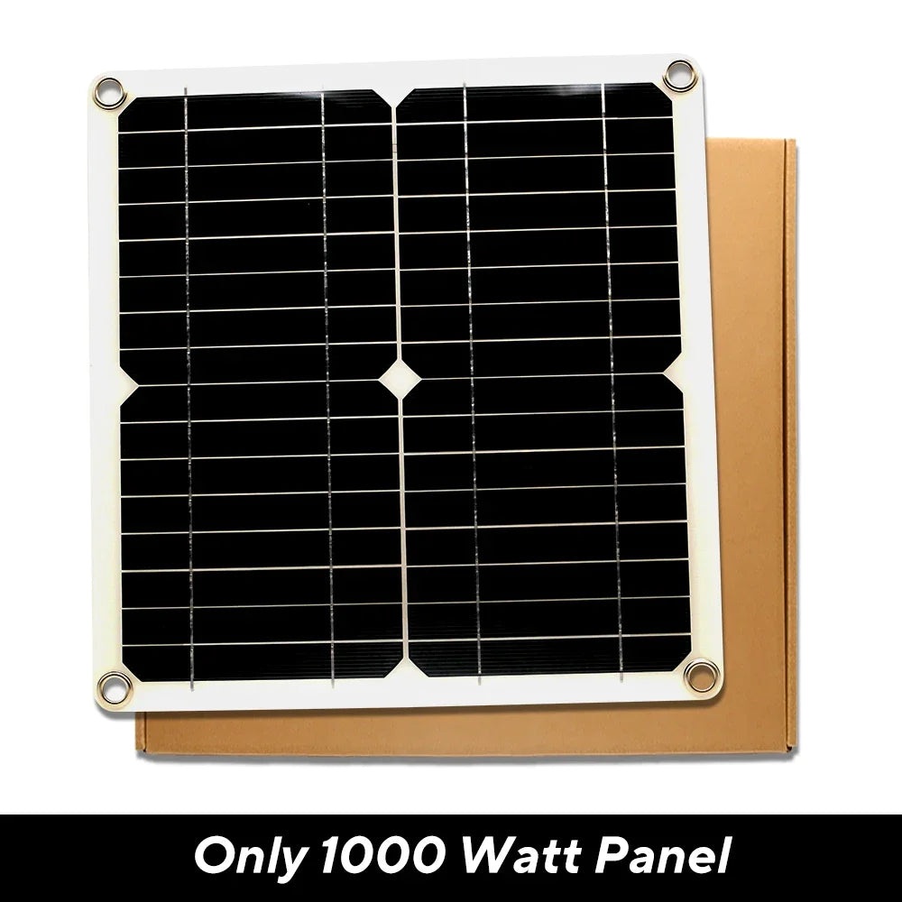 1000W Solar Panel Kit | 12V with 10A–100A Charge Controller