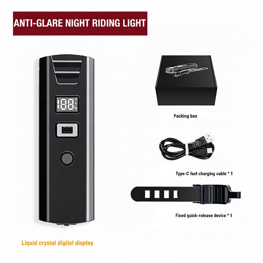 Rechargeable Smart Sensing Bicycle Headlight