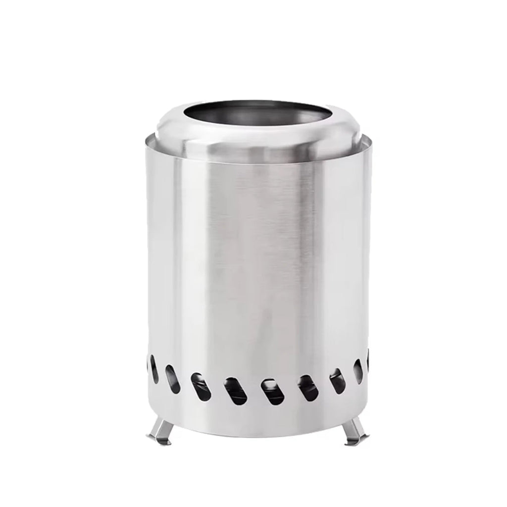 Portable Wood Burner Stove | Stainless Steel Smokeless Fire Pit