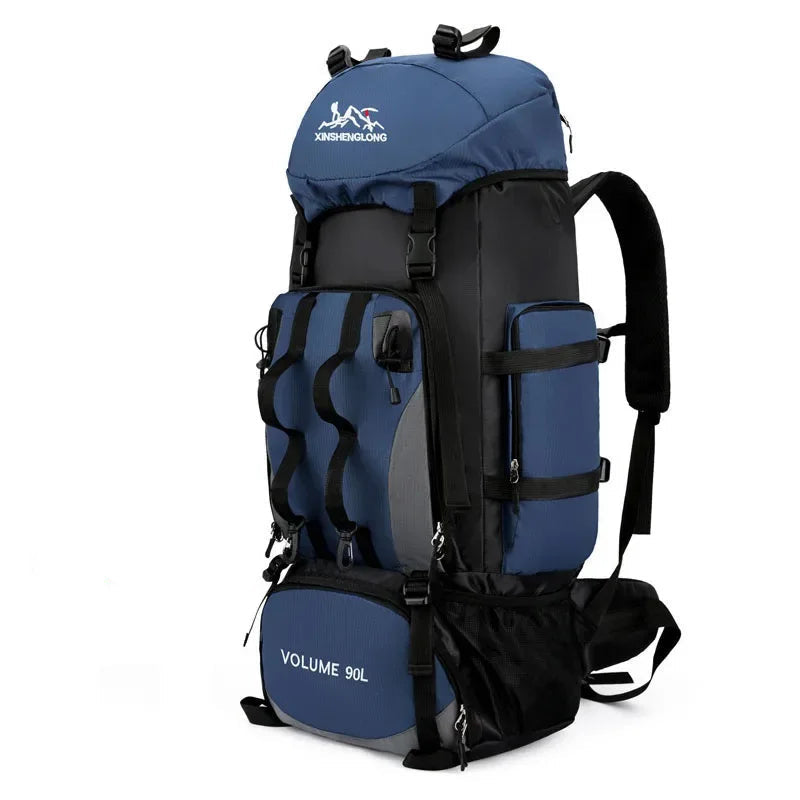 90L Waterproof Hiking Backpack Rucksack
