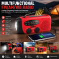 Emergency Hand-Crank Solar Power Bank | AM/FM/WB Weather Radio