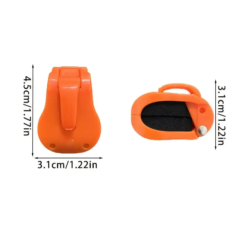 Quick-Attach Fishing Rod Clips (2-Pack) — One-Hand Tool-Free Holder