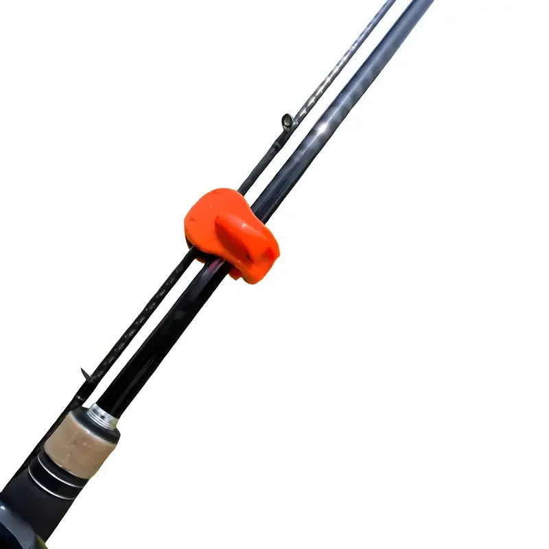 Quick-Attach Fishing Rod Clips (2-Pack) — One-Hand Tool-Free Holder