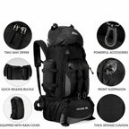 90L Waterproof Hiking Backpack Rucksack