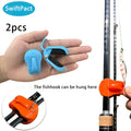 Quick-Attach Fishing Rod Clips (2-Pack) — One-Hand Tool-Free Holder