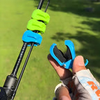 Quick-Attach Fishing Rod Clips (2-Pack) — One-Hand Tool-Free Holder