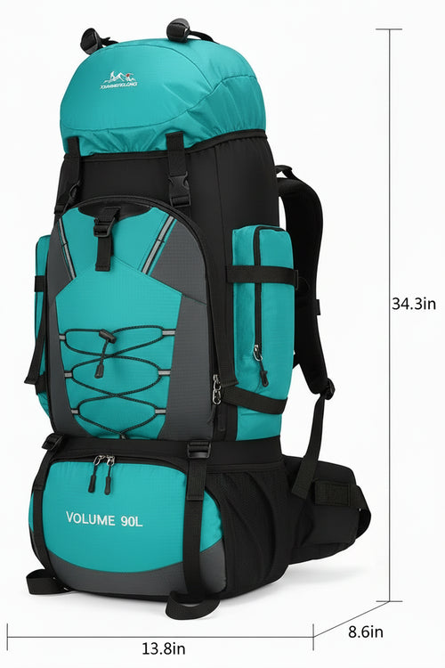 90L Waterproof Hiking Backpack Rucksack