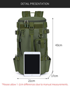 Tactical Fishing Backpack with Rod Holders